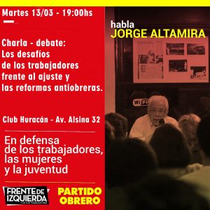 Jorge Altamira en Chacabuco.