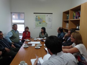 Barrientos en la Universidad Nacional de La Plata.