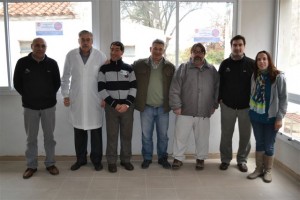 Barrientos recorrió obras en el Hospital de Chacabuco.