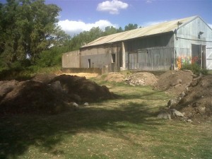 Obras en el Galpón de Usos Múltiples ubicado en la Estación de Ferrocarril de Cucha Cucha.