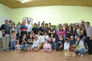 Candidatos del PJ – Frente para la Victoria de mateada en el Barrio Ubaldo Martínez.