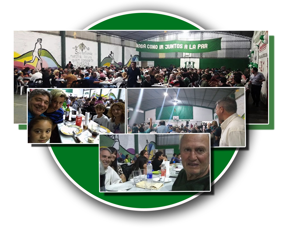 Golía en la cena anual del club San Martín