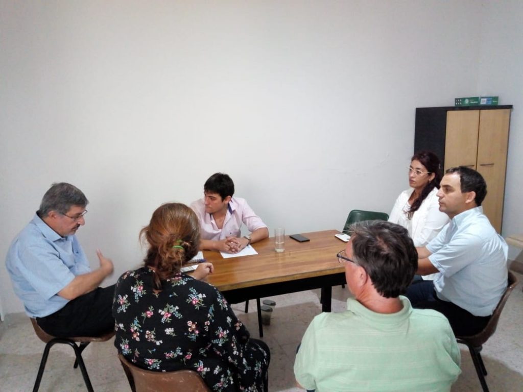 Reunión del Director de Región Sanitaria con Carnaghi y Peralta