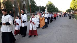 Precesión en honor a la Virgen de la Inmaculada Concepción.