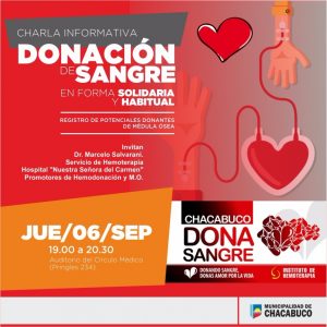 Charla sobre donación de sangre