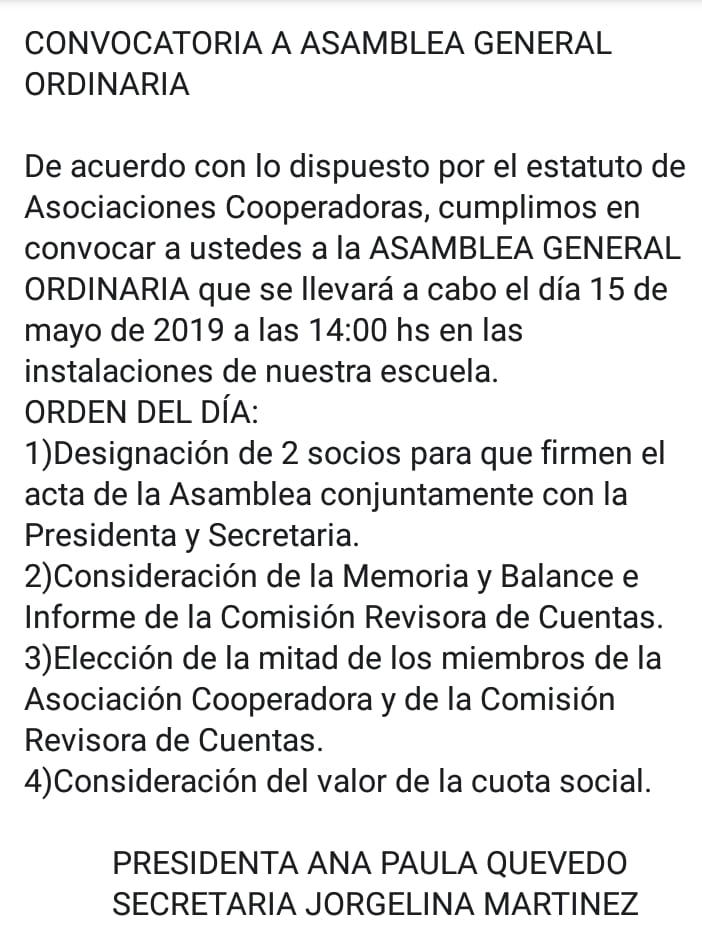 Convocatoria