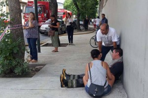 Incendio y derrumbe en un depósito en Barracas.