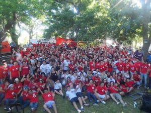 La Juventud Radical de Chacabuco en Campamento Provincial.