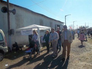 Los candidatos del Frente Amplio Progresista recorrieron la 39º Exposición de la Sociedad Rural de Chacabuco.