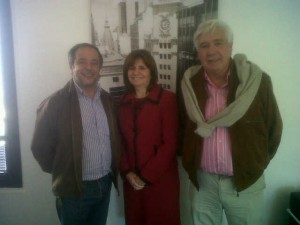 Luis Speranza, Patricia Bulrich y Pablo Goldaracena.