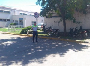 Control de estacionamiento en el Hospital Municipal Nuestra Señora del Carmen