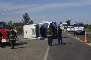 Imagen del accidente. Foto gentileza: larazondechivilcoy.com.ar