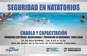 Capacitación sobre seguridad en natatarios