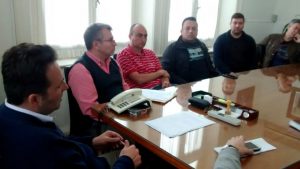 Aiola con dueños de locales bailables