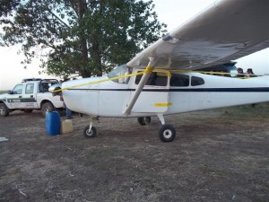 El Cessna secuestrado en Operativo Halcón Verde. 
