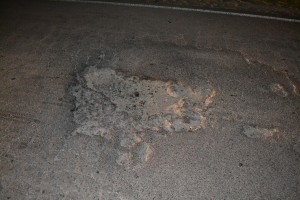 Bache ubicado en el kilómetro 127.500 de la 51, entre Rawson y Carmen de Areco.