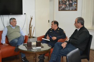 Barrientos se reunió con el Jefe Departamental de la Policía.