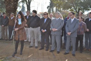 Acto Día de la Bandera en Chacabuco.