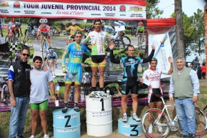 Barrientos en la tercera fecha del "Tour juvenil".