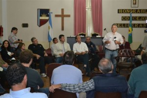 Reunió llevada a cabo esta noche en el Concejo Deliberante de Chacabuco.