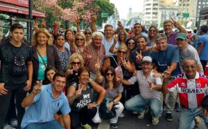 Barrientos en la marcha convocada por la CGT.