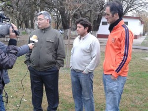 Barrientos recorrió obras.