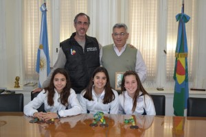 Barrientos recibió a patinadoras.