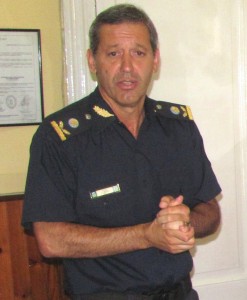 Comisario Inspector  Rubén Benítez. Foto gentileza: Pablo Pastore.