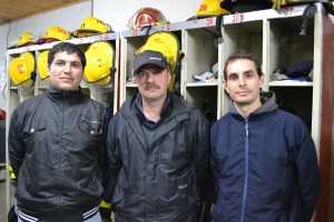 De izquierda aderecha: Luciano Candy, Jefe; Diego Barranco, Sub Oficial y Sub Ayudante y José Luis Petignat, 2º Jefe; serán algunos de los instructores del curso.