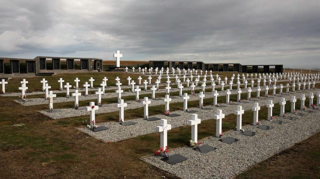 Cementerio de Darwin, en Islas Malvinas