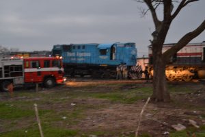 Un detenido por el choque de trenes en Rawson.