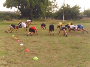 Entrenamiento atlético.