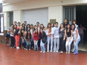 Estudiantes de Chacabuco en La Plata.