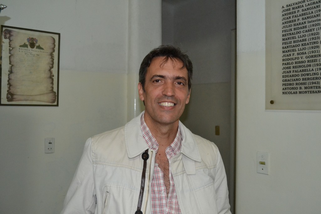 Marcelo Skansi, Intendente de Carmen de Areco, en la fiesta de Rawson.