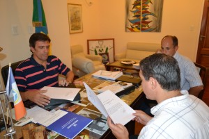 Golía reunido con Marcelo Skansi, que se sumarse al proyecto presentado en la Cámara de Diputado sobre acelerar los tiempos de construcción de la Autovía 7.