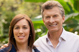 María Eugenia Vidal y Mauricio Macri.