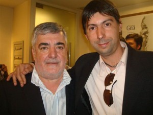 Hugo Moro junto a Mario Das Neves. 