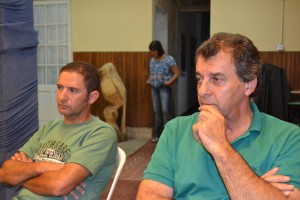El Delegado Municipal de Rawson, Juan Carlos Gómez junto al Presidente de APACRA, Andrés Vitali