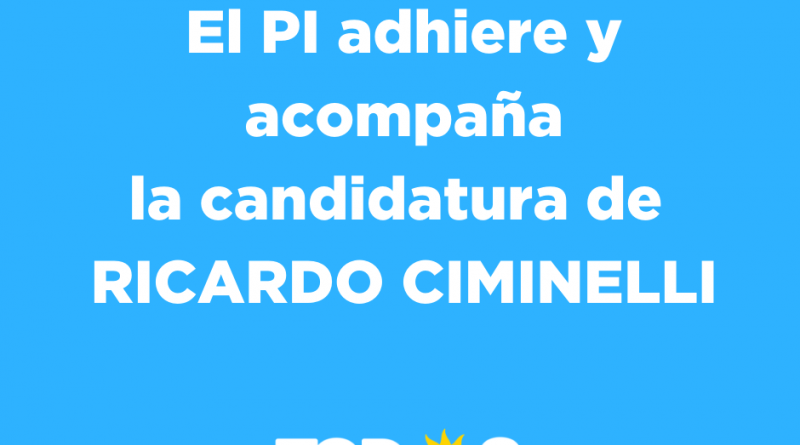 El PI se suma a la campaña de Ricardo Ciminelli.