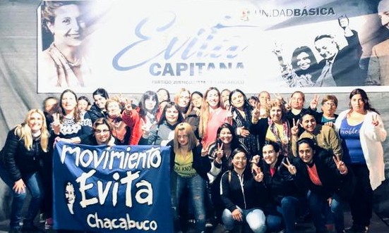 Reunión en el Movimiento Evita Chacabuco