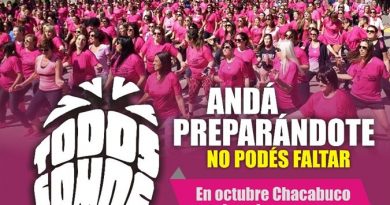 En octubre Chacabuco se viste de rosa
