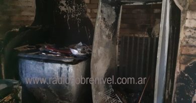 Imagen tras el incendio en vivienda de familia Wilson-Báez