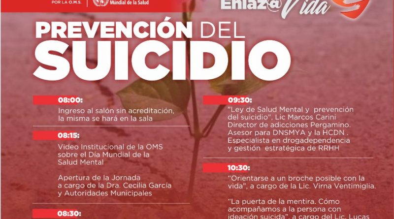 Salud mental: segunda jornada sobre prevención del suicidio